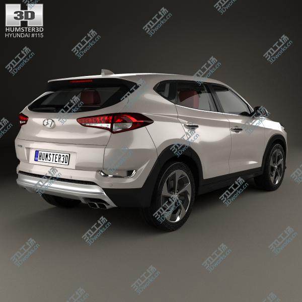 images/goods_img/2021040163/3D Hyundai Tucson with HQ interior 2016/2.jpg